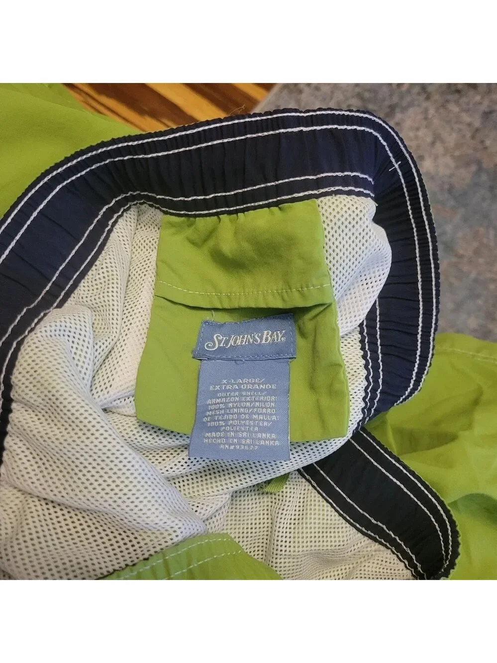 Men's Green Swim Shorts Size XL